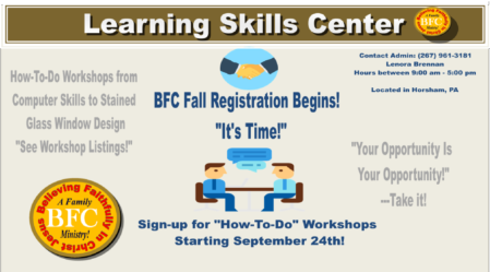 The Learning Skills Center at BFC (Family)